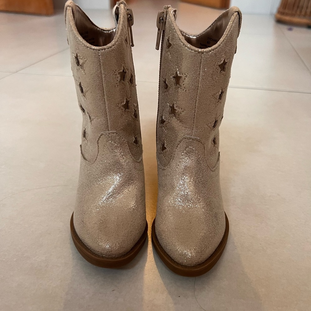 Toddler Gold Boots